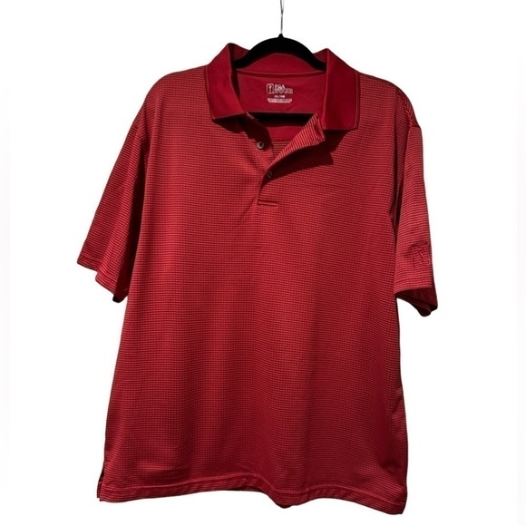PGA Tour Other - PGA Tour Golf Polo Red Collared Short Sleeve Shirt Men’s XL